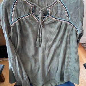 Miss Me Olive Green Top